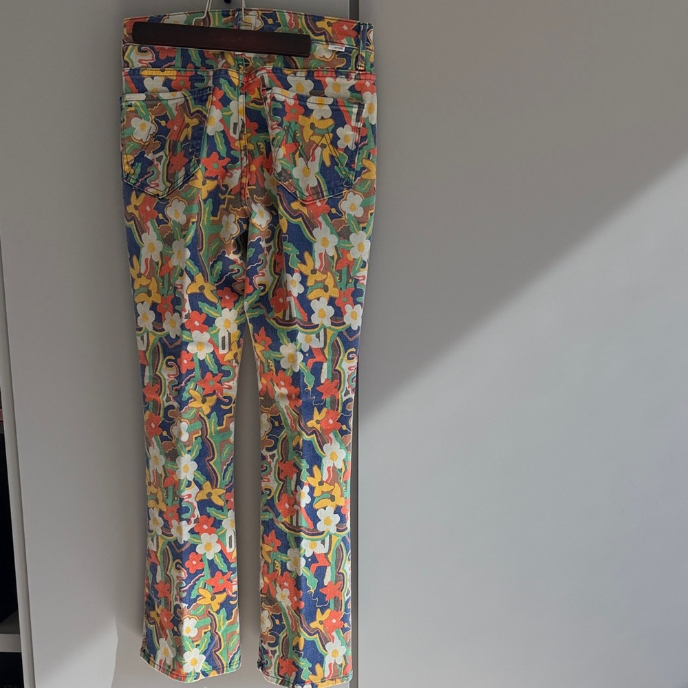 Mother Cosmic Bloom Insider Flood Women's Jeans - Picture 3 of 10